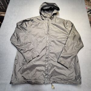 Audi Jacket Mens XL Black Long Sleeve Hooded Full Zip Mesh Lined